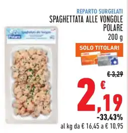 Conad Spaghettata alle Vongole Polare offerta