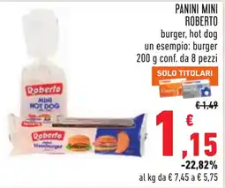 Conad Panini mini Roberto offerta