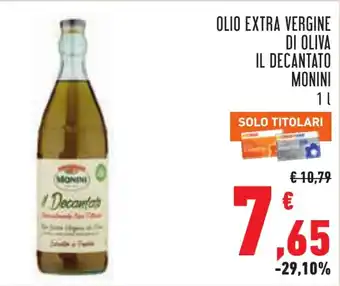 Olio extra vergine di oliva il decantato monini
