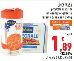 Conad Waša gallette sesame & sea salt offerta