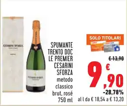 Conad Spumante Trento DOC Le Premier Cesarini Sforza offerta