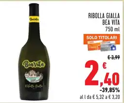Conad Ribolla Gialla Bea Vita offerta