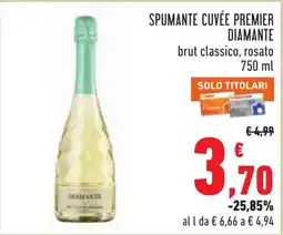 Conad Spumante Cuvée Premier Diamante offerta