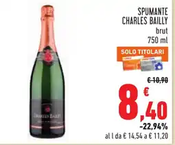 Conad Spumante Charles Bailly brut offerta