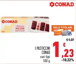 Conad I Pasticcini CONAD WAFFERINI offerta