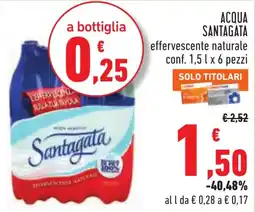 Conad Acqua Santagata effervescente offerta