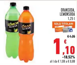Conad ORANSODA, LEMONSODA offerta