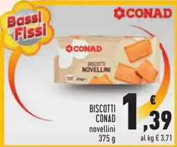 Conad Biscotti Conad novellini offerta