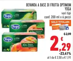 Conad Beveranda a base di frutta Optimum Yoga offerta
