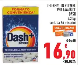 Conad Detersivo in polvere per lavatrice Dash offerta