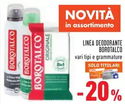 Conad LINEA DEODORANTE BOROTALCO offerta