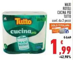 Conad Tutto cucina più MAXI ROTOLI offerta