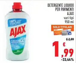 Conad Detergente liquido per pavimenti AJAX offerta