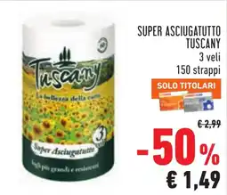 Conad Super Asciugatutto Tuscany offerta