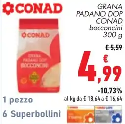 Conad Grana Padano DOP bocconcini CONAD offerta