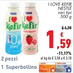 Conad I LOVE KEFIR NESTLÉ offerta