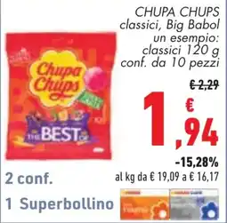 Conad CHUPA CHUPS classici offerta