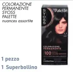 Conad Colorazione permanente Syoss Palette offerta