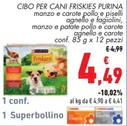 Conad CIBO PER CANI FRISKIES PURINA offerta
