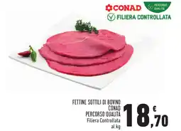 Conad Fettine Sottili di Bovino CONAD Percorso Qualità offerta