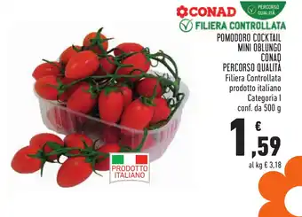 Conad Pomodoro Cocktail Mini Oblungo CONAD offerta