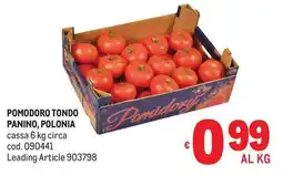Metro Pomodoro tondo panino, polonia offerta