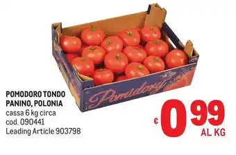 Pomodoro tondo panino, polonia