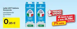 Carrefour Latte UHT Italiano Granarolo offerta