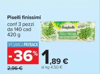 Carrefour PISELLI FINISSIMI offerta