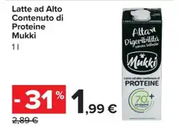 Carrefour Latte ad Alto Contenuto di Proteine Mukki offerta