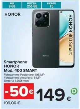 Carrefour Smartphone HONOR Mod. 400 SMART offerta