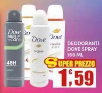 Maury's DEODORANTI DOVE SPRAY offerta