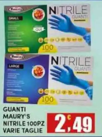 Maury's Guanti Maury's Nitrile offerta