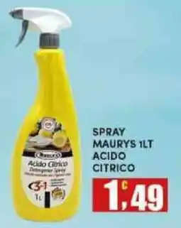 Maury's Acido Citrico Disinfecter Spray offerta