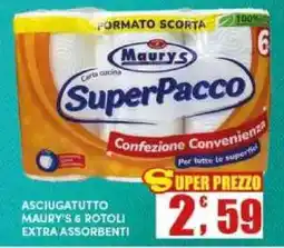 Maury's Carta cucina SuperPacco MAURY'S offerta