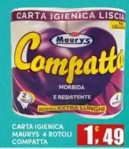 Maury's Carta igienica Maurys Compatta offerta
