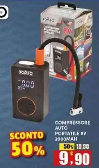 Maury's COMPRESSORE AUTO PORTATILE 8V offerta
