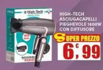 High-Tech Asciugacapelli Pieghevole