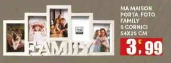 Maury's MA MAISON PORTA FOTO FAMILY offerta