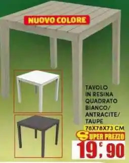 Maury's TAVOLO IN RESINA offerta
