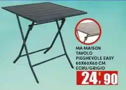 Maury's MA MAISON TAVOLO PIEGHEVOLE EASY offerta