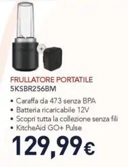 Unieuro Frullatore portatile KitchenAid GO+ Pulse offerta