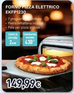 Unieuro FORNO PIZZA ELETTRICO EKFP1230 offerta