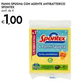 Bennet PANNI SPUGNA CON AGENTE ANTIBATTERICO SPONTEX offerta