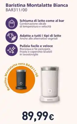 Unieuro Baristina Montalatte Bianca offerta