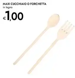 Bennet MAXI CUCCHIAIO O FORCHETTA in legno offerta