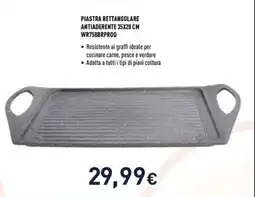 Unieuro Tognana piastra rettangolare antiaderente WR758BRPROQ offerta