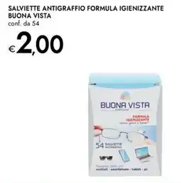 Bennet Salviette antigraffio formula igienizzante Buona Vista offerta