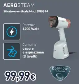 Unieuro Rowenta aero steam stiratore verticale Mod. DR9814 offerta