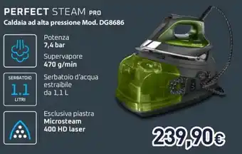 Unieuro Rowenta perfect steam pro caldaia ad alta pressione Mod. DG8686 offerta